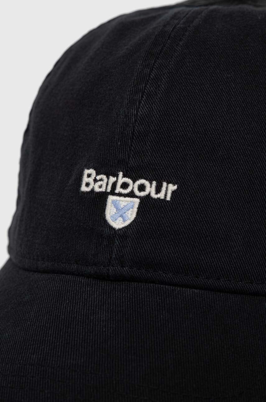 Šiltovka Barbour Cotton Baseball Cap with Embroidered Logo Čierna | MHA0274, 1