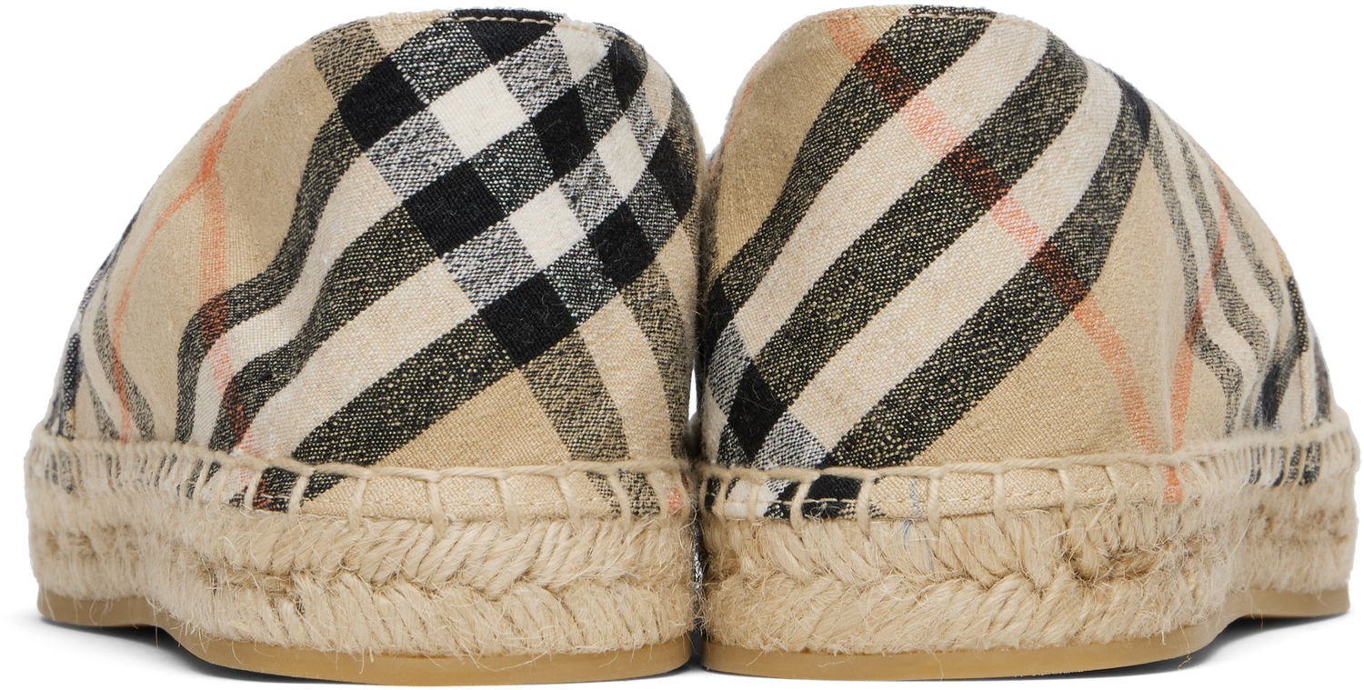 Oblečenie Burberry Burberry Check Mews Espadrilles Béžová | 8109235, 1