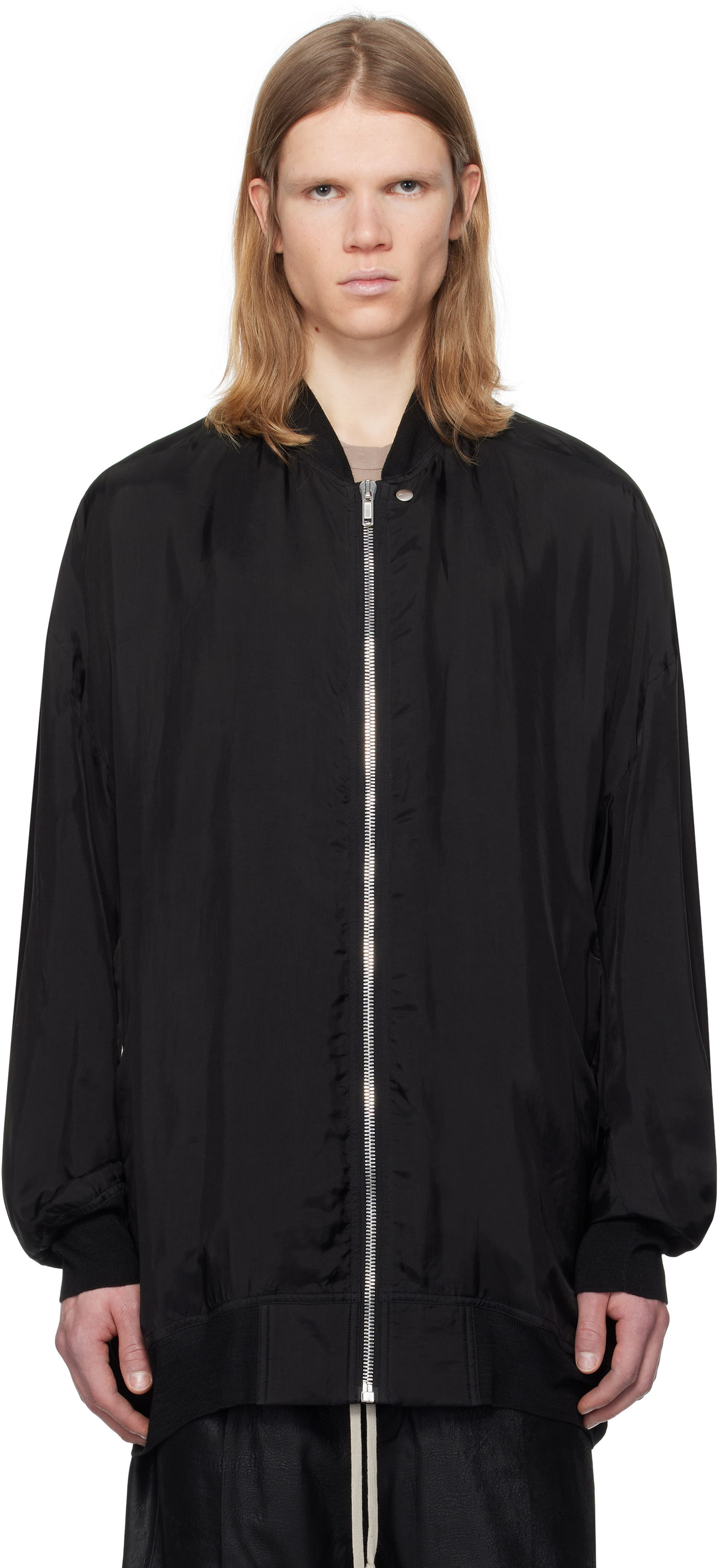 Bomber bunda Rick Owens Rick Owens Hollywood Peter Flight Bomber Jacket Čierna | RU01E5793 J, 0