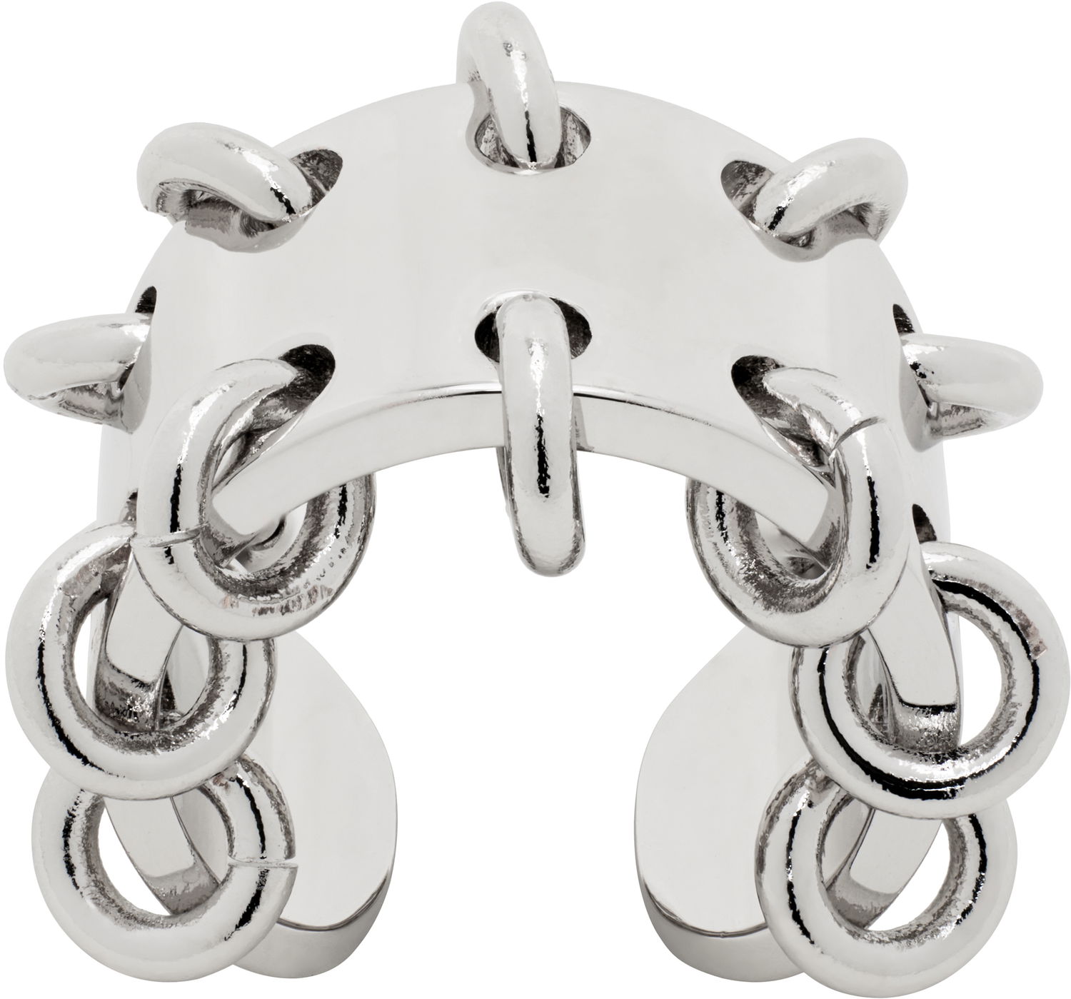 Prsteň We11done We11done Pierced Wide Band Ring Metalická | WD-AJ0-25-504-U-SV, 0