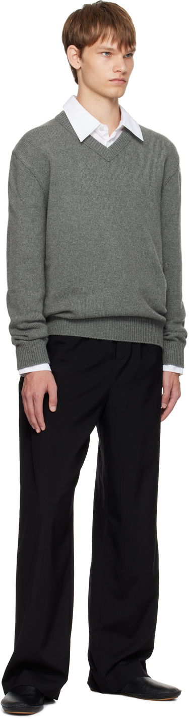 Sveter The Row The Row Horik V-Neck Sweater Šedá | 1023-Y960, 3