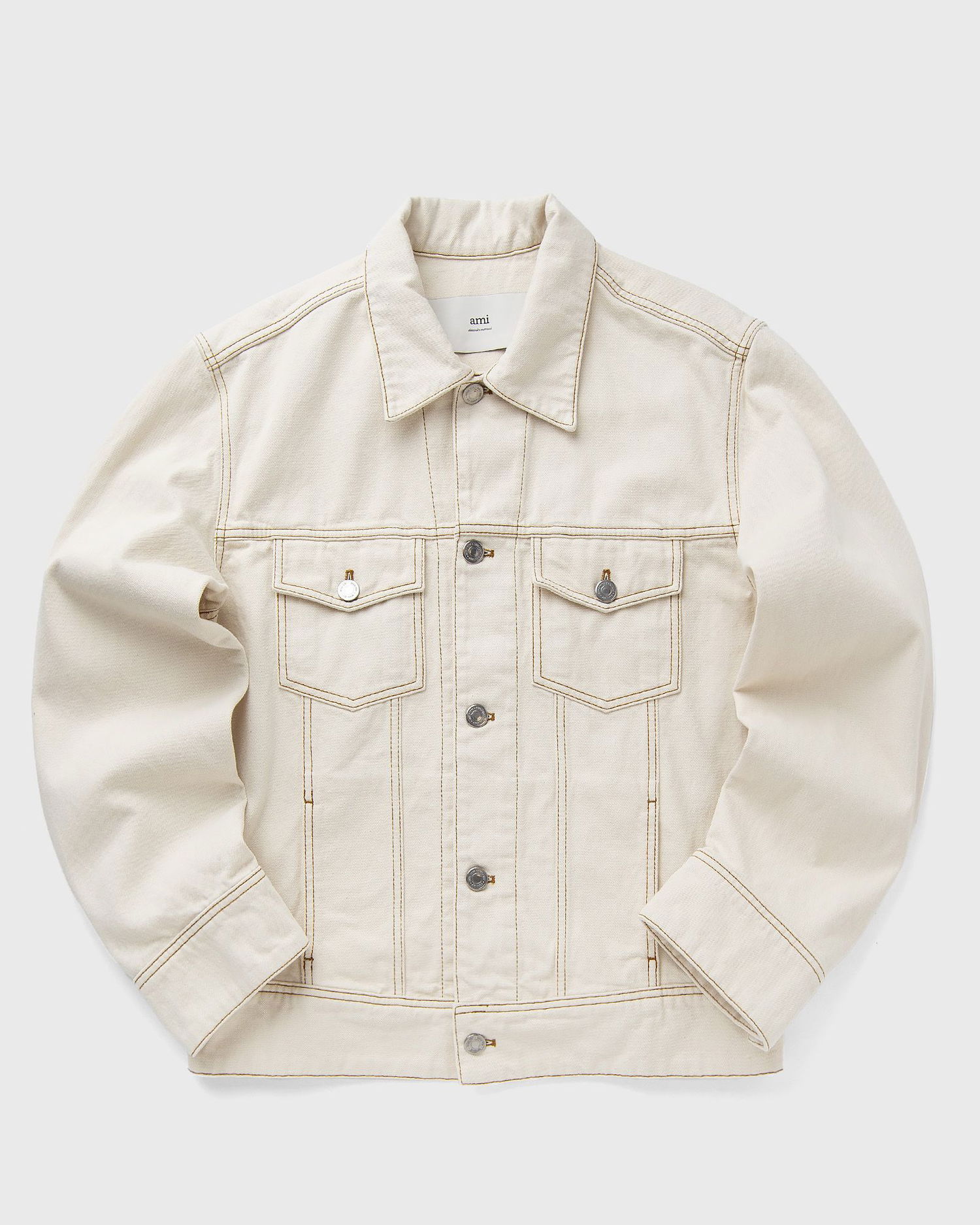 Bunda AMI AMI Paris Classic Trucker Denim Jacket XXL Béžová | HJK247.DE0039-136, 0