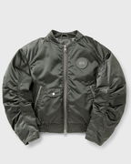 Satin Full-Zip Bomber Jacket