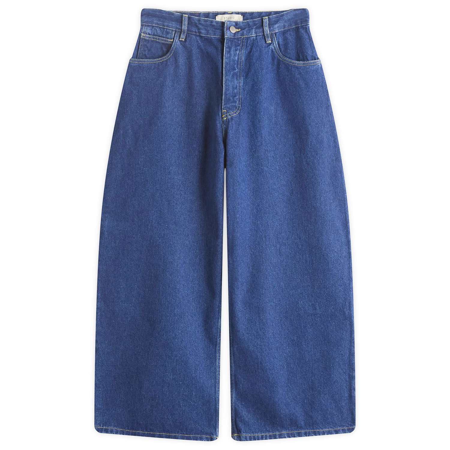 Nohavice Studio Nicholson Studio Nicholson Volume Pant, Size Large Modrá | PAOLOSNM-1023-WSI, 0