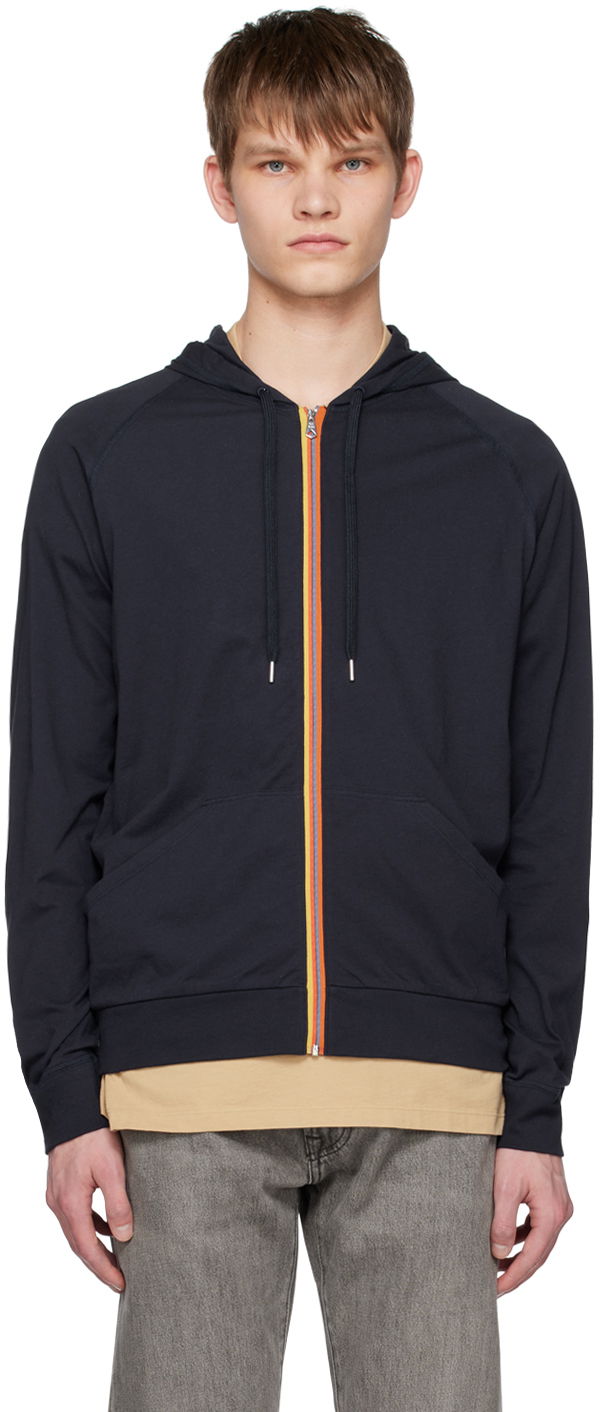 Mikina Paul Smith Paul Smith Drawstring Zip Hoodie Navy | M1A-500J-AU279B-48, 0