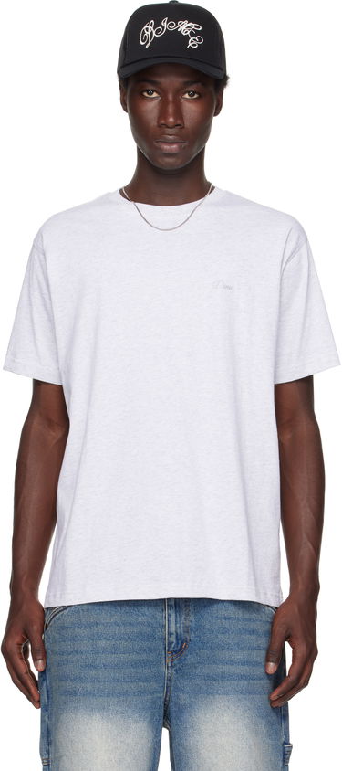 Tričko Dime Dime Cursive Small Logo T-Shirt Šedá | DIMESU2539ASH, 0