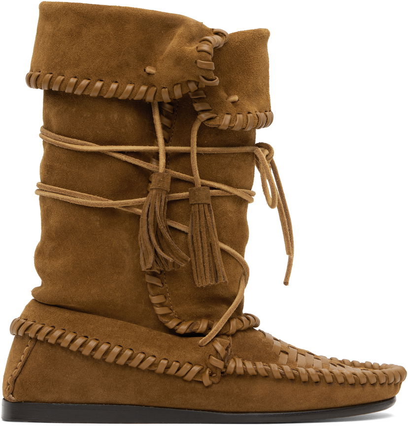 Tenisky a topánky ISABEL MARANT Isabel Marant Winki Suede Boots Hnedá | BO0210FA-C2A05S