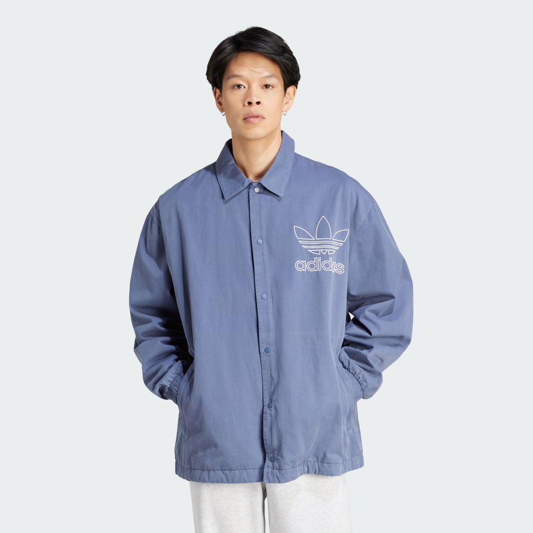 Bunda adidas Originals Adicolor Outline Trefoil Jacket Tyrkysová | IR7998, 0