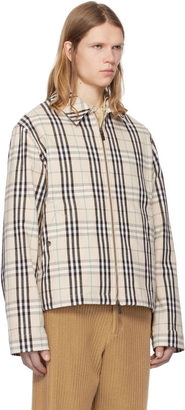 Bunda Burberry Burberry Check Cotton Harrington Jacket Béžová | 8101040, 1