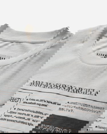 Tričko Maison Margiela MM6 Newspaper Print T-Shirt Biela | S52GC0337 101, 4
