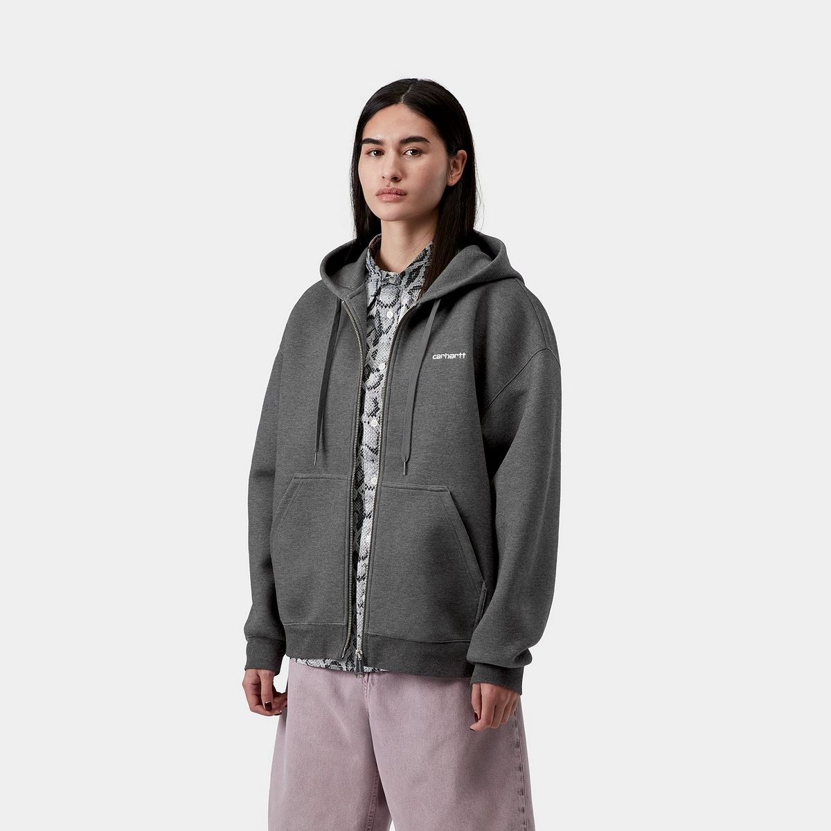 Mikina Carhartt WIP Hooded Alda Jacket Šedá | I036028_9, 0