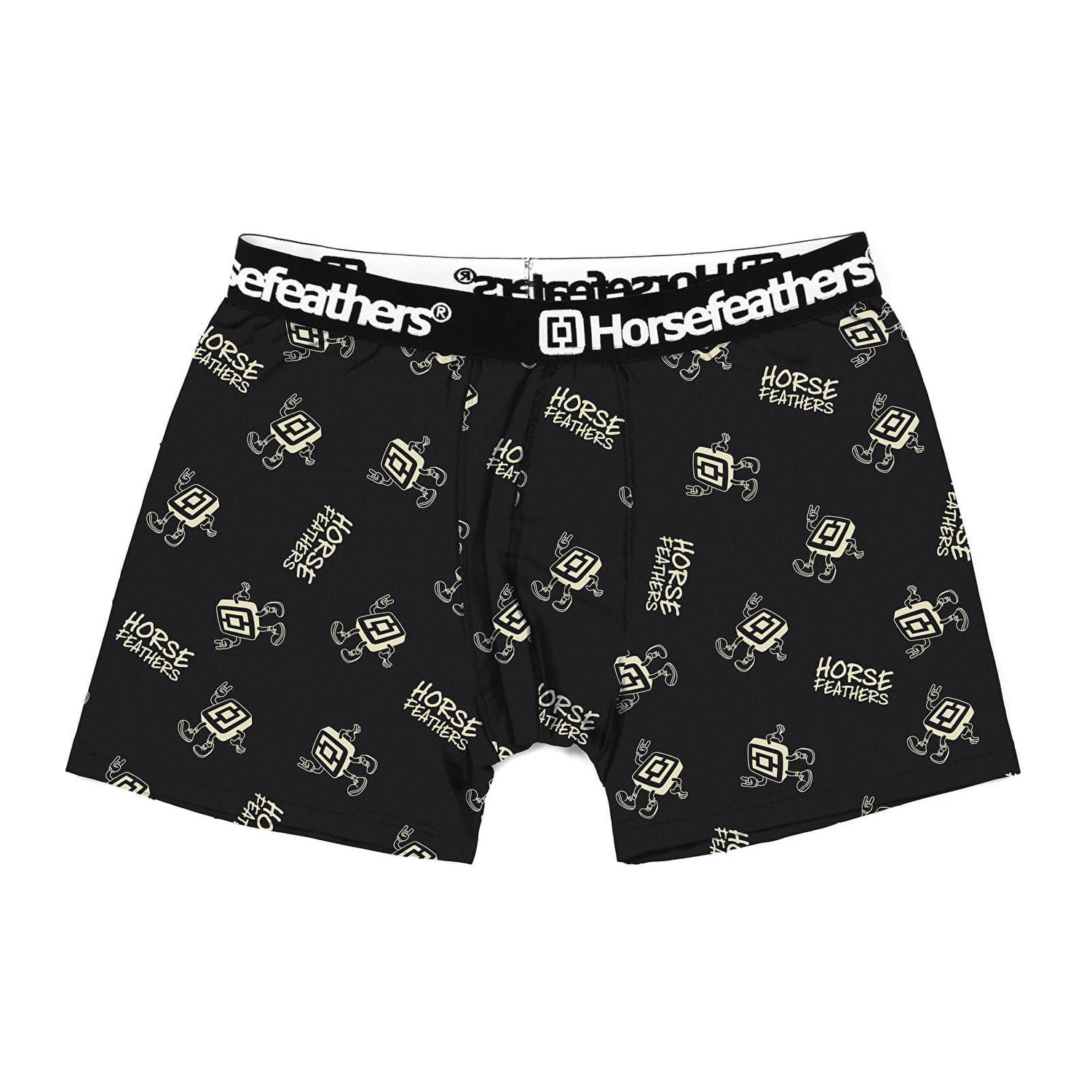 Boxerky Horsefeathers Boxers Sidney Boxer Shorts Logoman Čierna | AM164C, 0