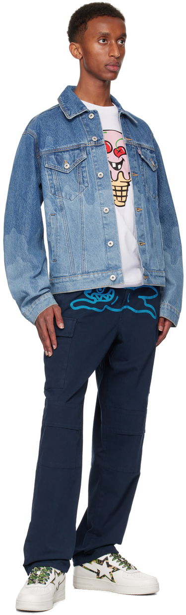 Bunda BBC IceCream ICECREAM Lazer Drip Trucker Denim Jacket Modrá | IC24369, 3