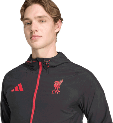 Bunda adidas Originals Liverpool FC Tiro25 Competition Vis Tech Track Jacket Čierna | jz5556, 2
