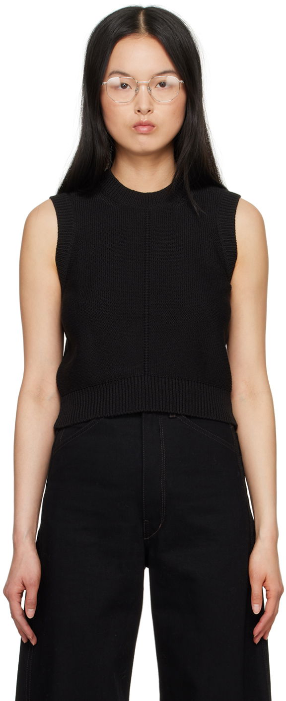 Sveter LEMAIRE Lemaire Cropped Knit Vest Čierna | TO1208 LK1022, 0