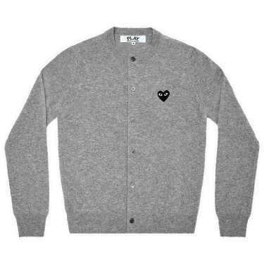 Sveter Comme des Garçons PLAY Heart Patch Cardigan Šedá | AZ N023 051 2, 0