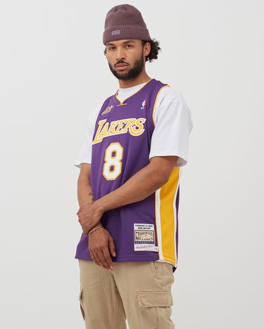 Dres Mitchell & Ness Authentic Los Angeles Lakers 2000-01 #8 Jersey XXL Fialová | AJY4CP19035-LALPRGD00KBR, 2