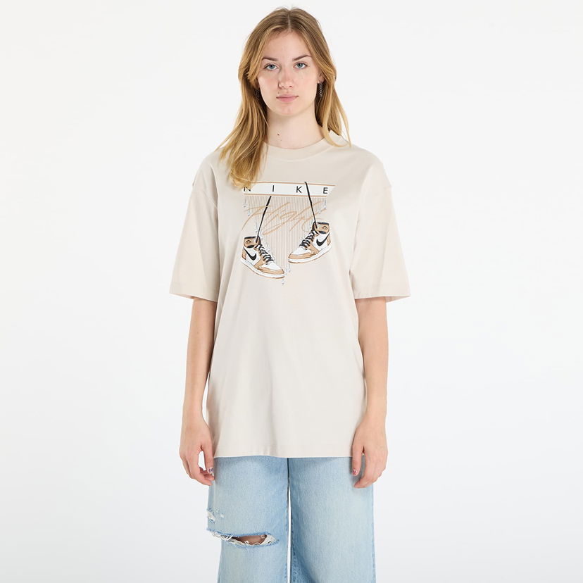 Tričko Jordan Jordan Flight Oversized T-Shirt Béžová | DV1411-104