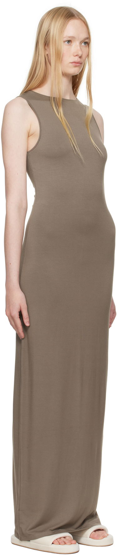 Šaty SKIMS SKIMS Smooth Layers Boat Neck Maxi Dress Čierna | DS-DRS-8491W, 3