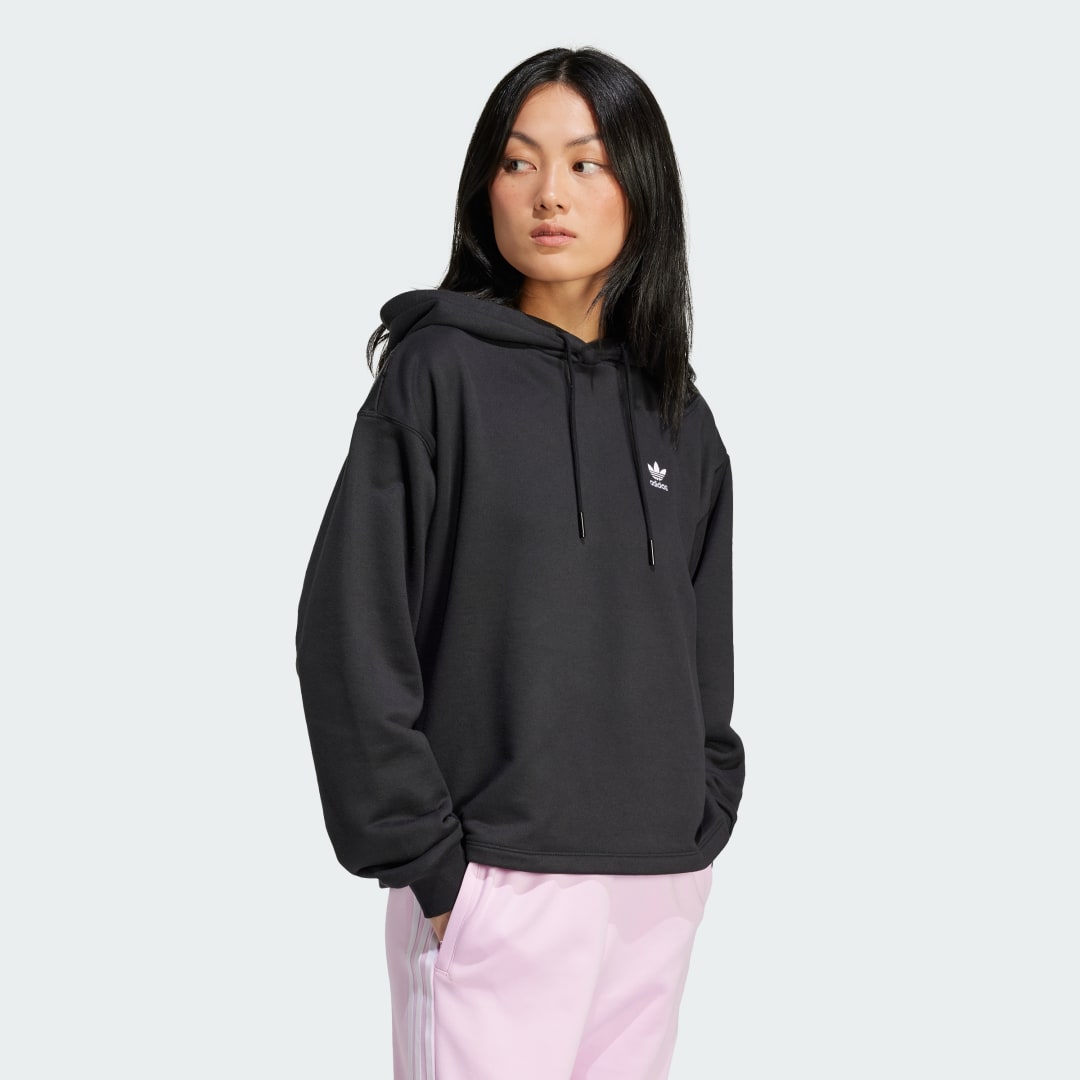 Trefoil Cropped Hoodie