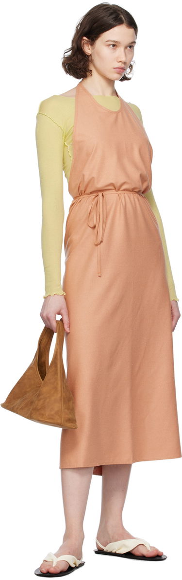 Šaty Baserange Midi Halter Dress with Tie Waist Ružová | DRAP-WS-SU24, 3