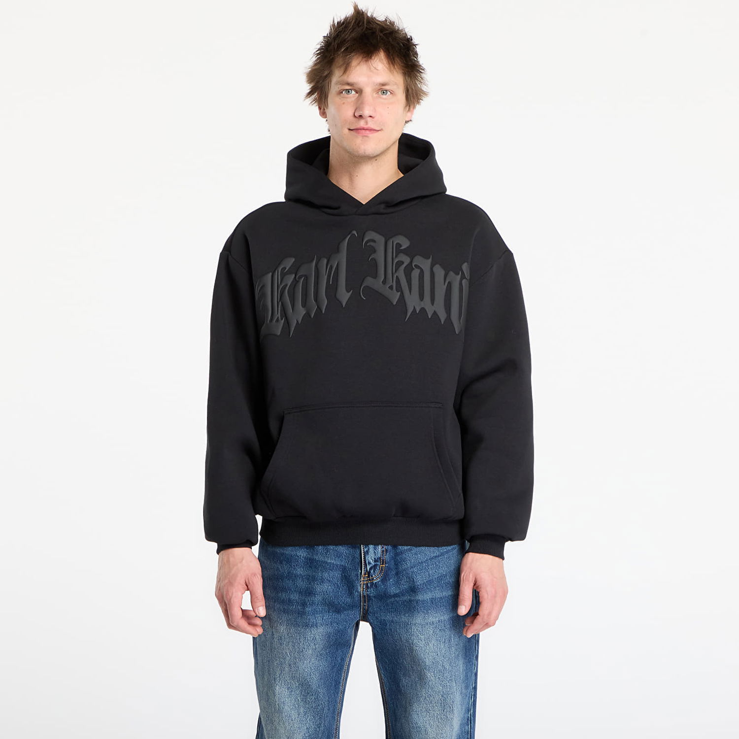 Mikina Karl Kani Old English OS Hoodie Čierna | PD00009009, 0