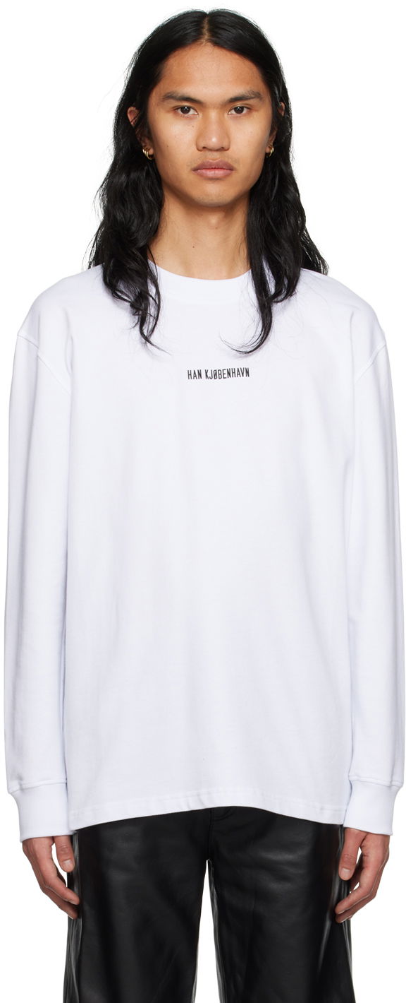 Tričko Han Kjøbenhavn Han Kjobenhavn Long Sleeve T-Shirt Biela | M-132924