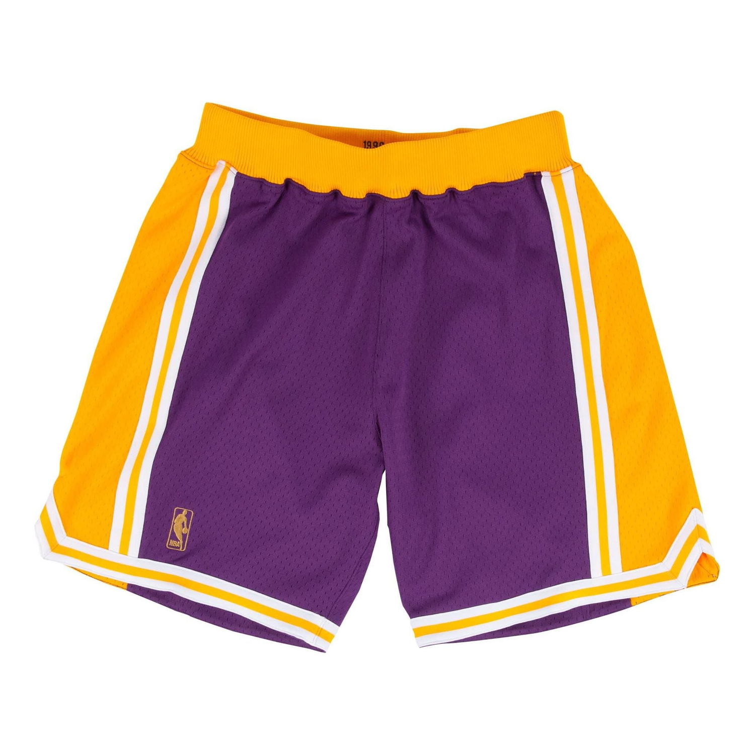 Šortky Mitchell & Ness Los Angeles Lakers 1996-97 Road Authentic NBA Shorts Fialová | ASHRGS18122-LALPURP96, 0