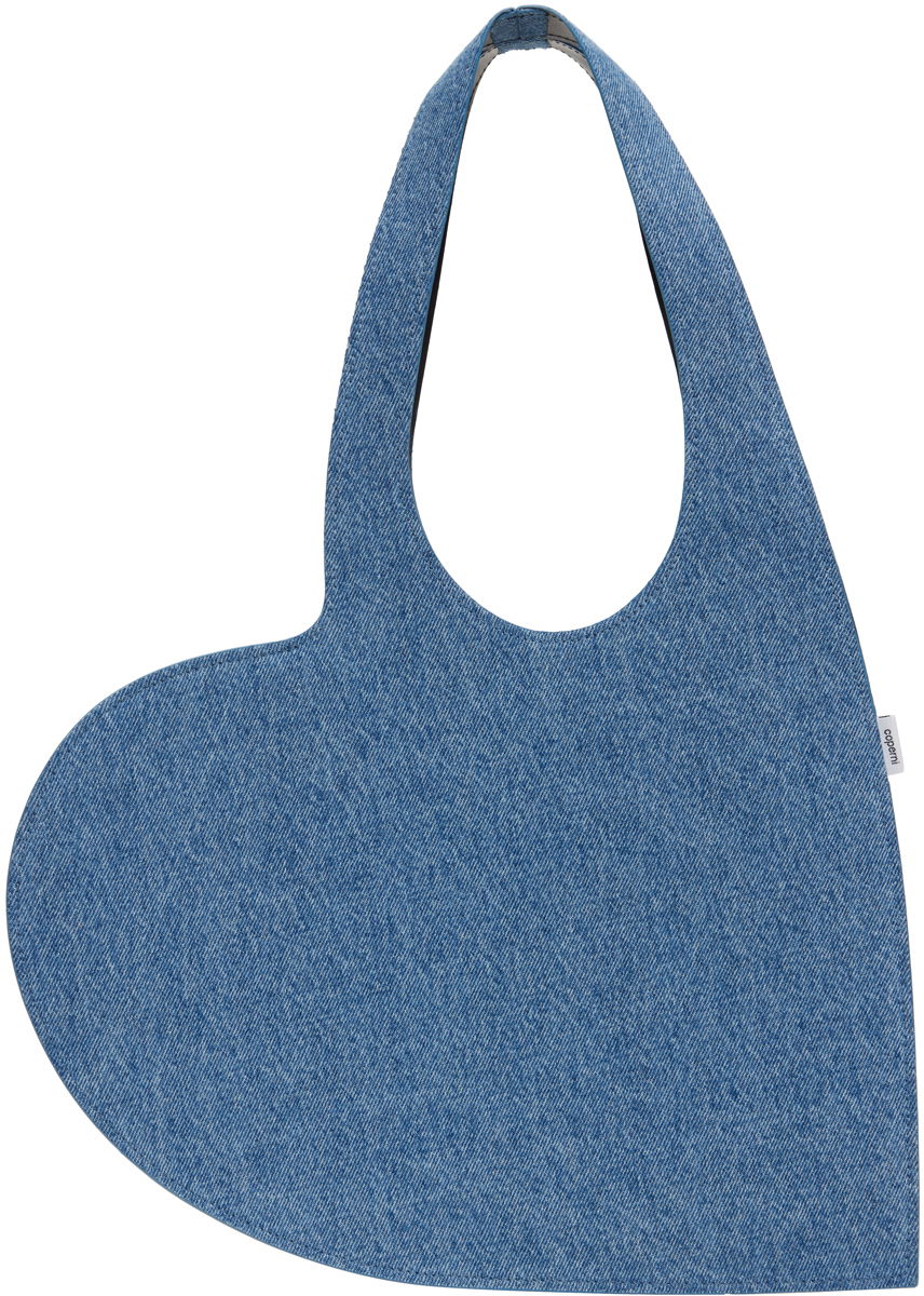 Tote bag Coperni Coperni Mini Heart Denim Tote Modrá | COPBA14BIS202, 0