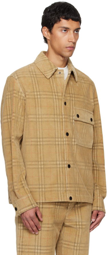 Košeľa Burberry Burberry Check Corduroy Overshirt Béžová | 8113164, 1