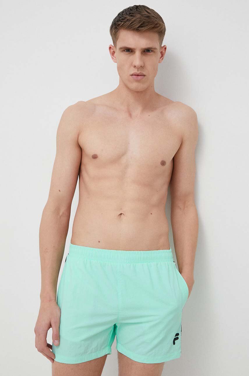 Plavky FILA Swim Shorts Tyrkysová | FAM0386, 0