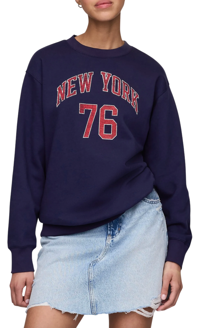 Mikina GAP New York VintageSoft Americana Sweatshirt Navy | 778455-00