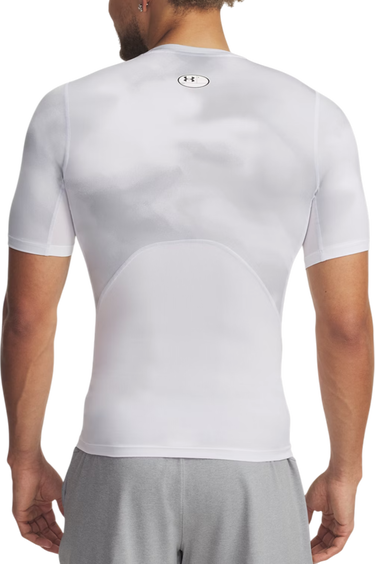 Tričko Under Armour HG Armour Printed Short Sleeve T-Shirt Biela | 1383321-101, 2