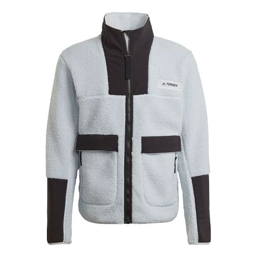 Sveter adidas Performance Terrex Fleece Stand Collar Jacket Modrá | GI7381, 0