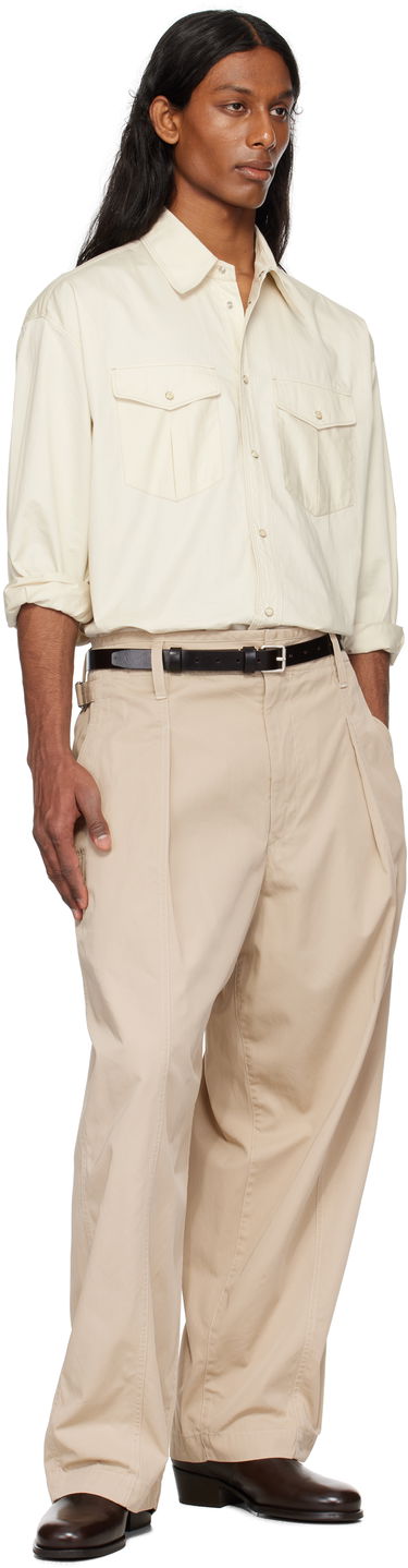 Košeľa LEMAIRE Lemaire Western Shirt Béžová | SH1145 LF1207, 4