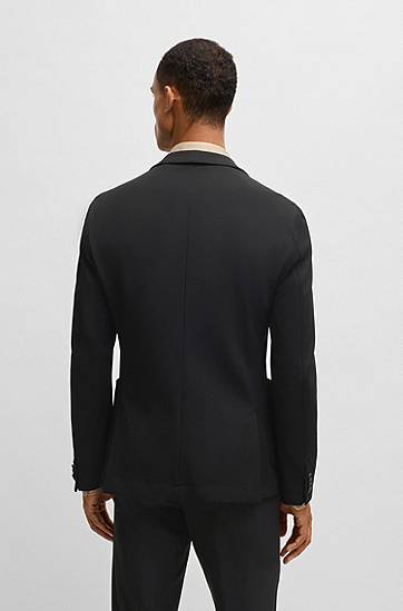 Bunda BOSS Slim-Fit Stretch Jacket Čierna | 50535083, 1