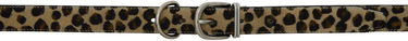 Opasok UNDERCOVER UNDERCOVER Leopard Print Hair-On Leather Belt Hnedá | UP1E4W01, 0