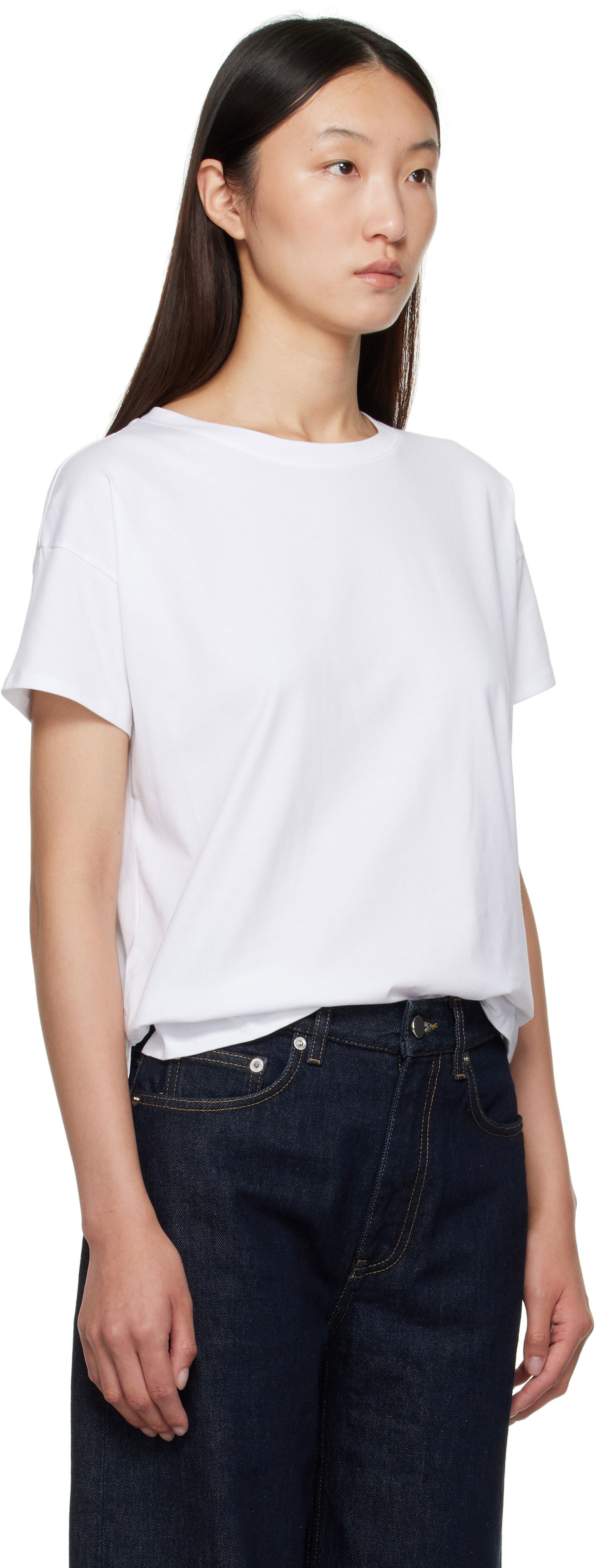 Tričko Loulou de Saison Loulou de Saison Basiluzzo Short Sleeve T-Shirt Biela | BASILUZZO LDS, 1