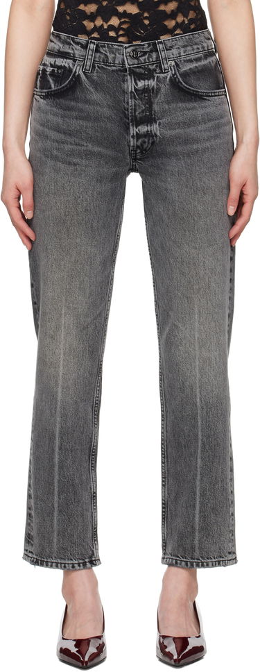Džínsy Anine Bing Anine Bing Kate Straight-Leg Jeans Šedá | A-06-11158-WHG6, 0