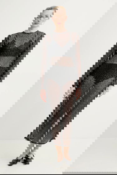 Šaty Samsoe Samsoe Samsoe Samsoe Samadda Maxi Dress Čierna | F25100085, 0