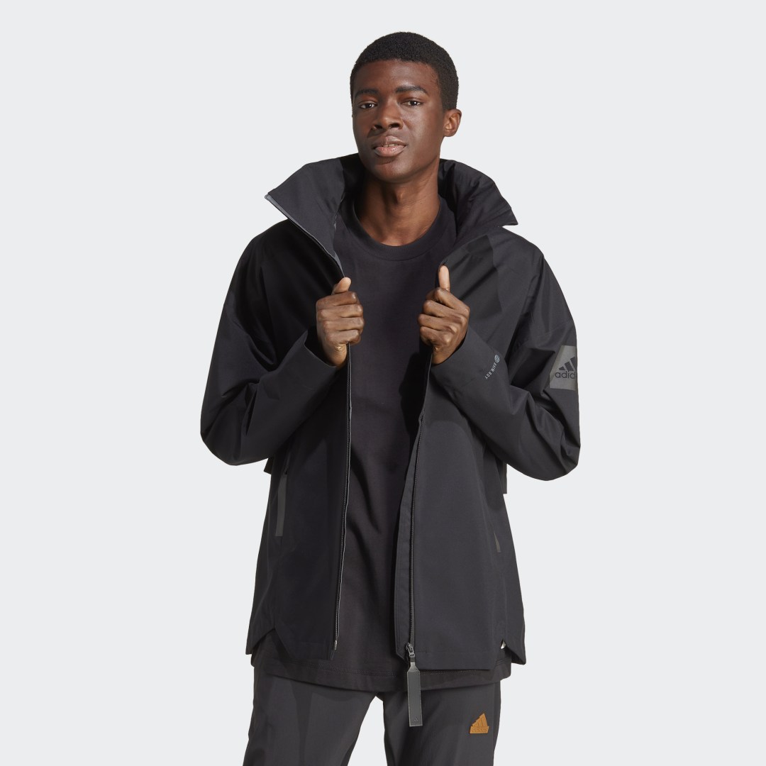 Bunda adidas Originals MYSHELTER RAIN.RDY Jacket Čierna | HT8770, 1