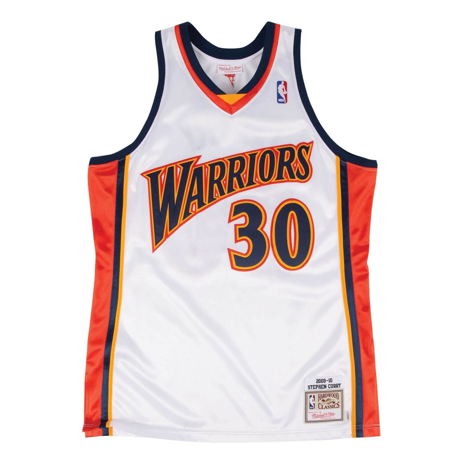 Dres Mitchell & Ness NBA Golden State Warriors 'Stephen Curry 30' Jersey Biela | AJY4CP19133-GSWWHIT09SCU, 0