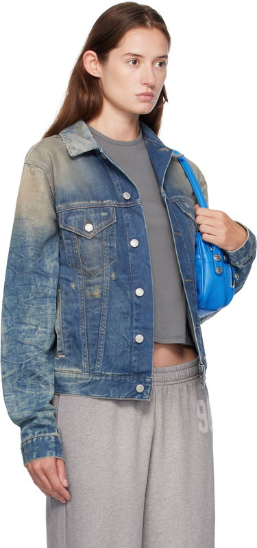 Bunda Acne Studios Acne Studios Distressed Denim Jacket Modrá | C90196-, 1