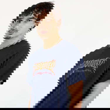 Tričko Thrasher T-Shirt Thrasher Cracked by Exteenager Navy | 145774, 1