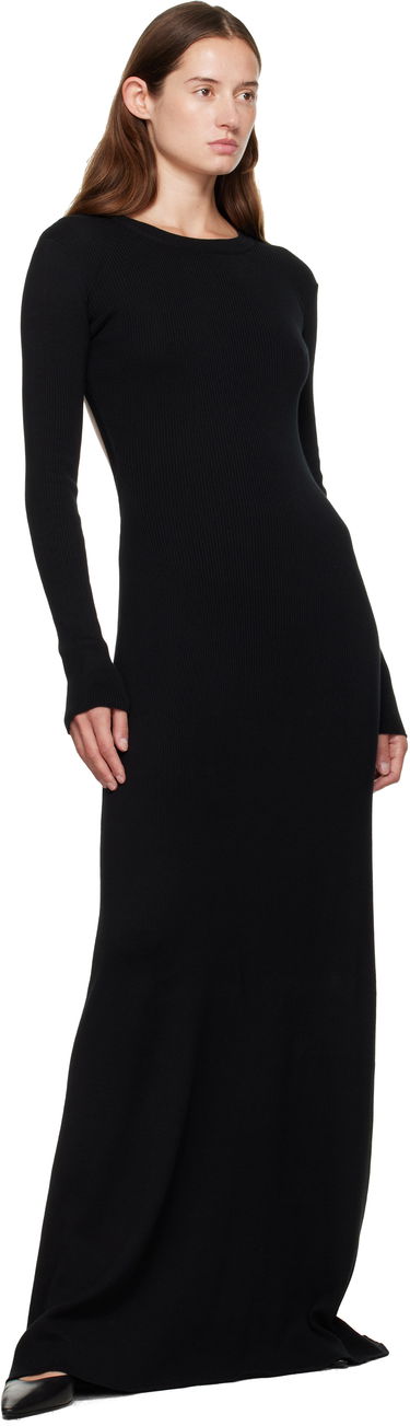 Šaty Ann Demeulemeester Ann Demeulemeester Eva Open Back Knitted Maxi Dress Čierna | 2520-W-KN12-FA049-099, 3