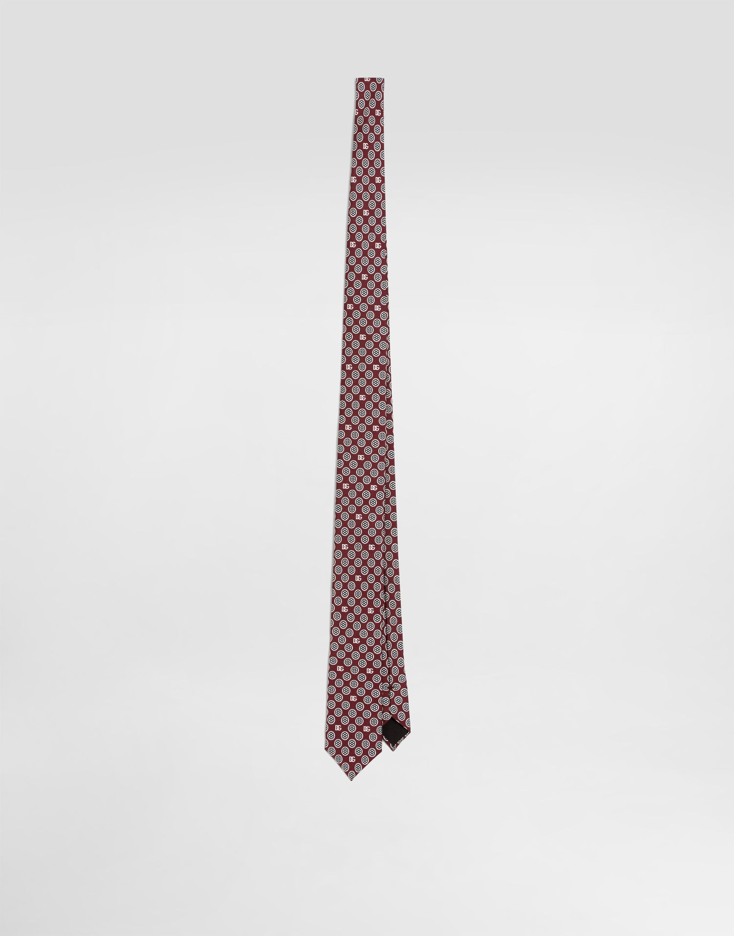 Doplnky Dolce & Gabbana Dolce & Gabbana Martini Jacquard Micro-Design Logo Tie Vínová | GT149EG0WU1X0801, 0