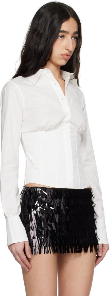 Košeľa GUIZIO Guizio Tailored Corset Long Sleeve Shirt Biela | S25102W089, 1