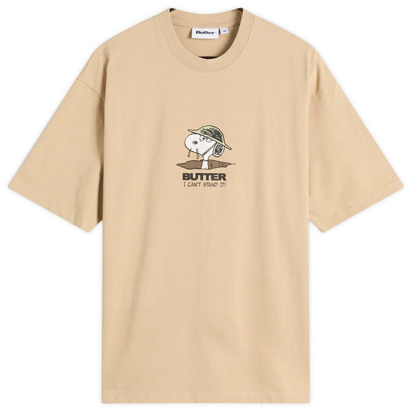 Tričko Butter Goods Peanuts Can't Stand It Graphic T-Shirt Béžová | BGBP240101-WSA