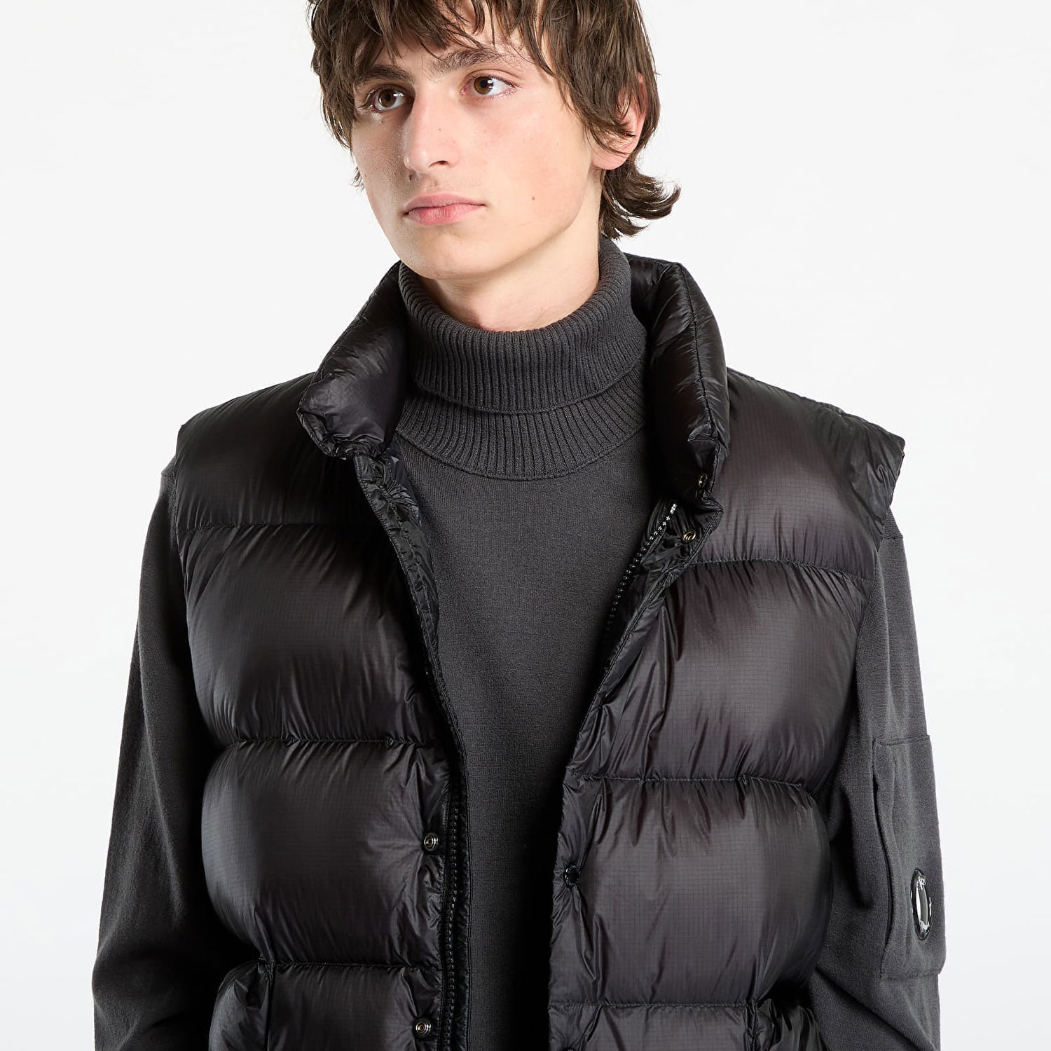 Vesta C.P. Company D.D. Shell Down Gilet Black Čierna | 19CMVE192A110416A-999, 1