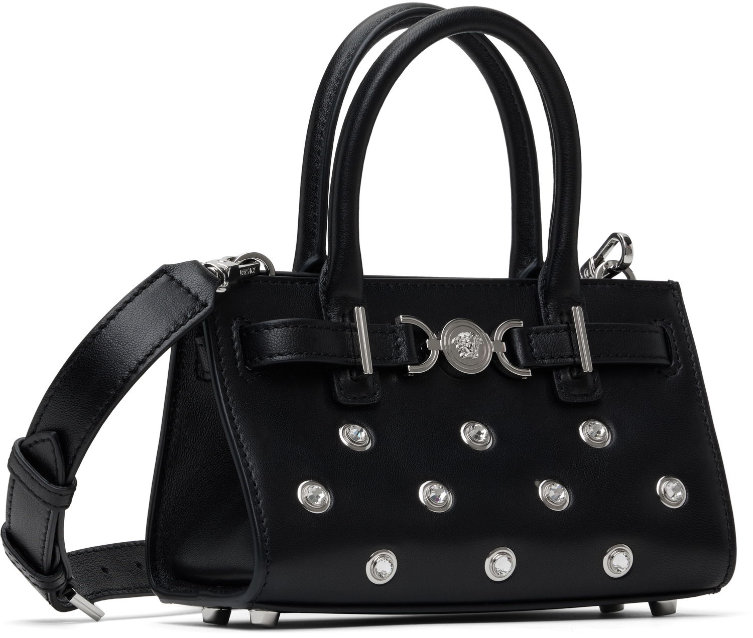 Kabelka Versace Versace Medusa '95 Crystal-Embellished Mini Bag Čierna | 1015820_1A13490_1B00P, 1